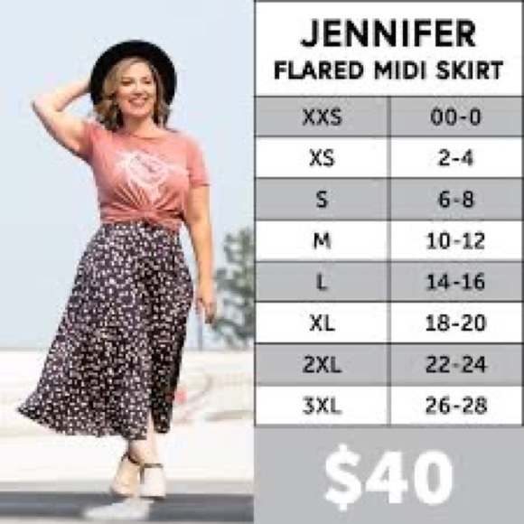 Lularoe Jennifer skirt - Picture 2 of 2